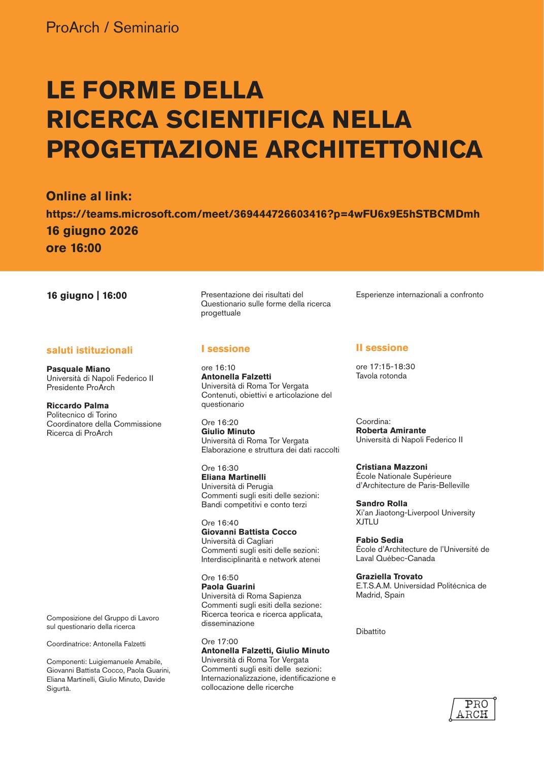 Le forme della ricerca nel progetto architettonico